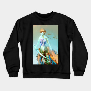 Horseshoe Crab mermaid drider centaur type warrior woman for MerMay2023 mermaid art fantasy undersea Crewneck Sweatshirt